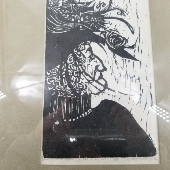 Witch Spring Cometh Again Black White Art Peter McClure Cole Framed Signed #4/6 - Picture 2 of 12